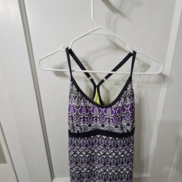 Athleta Purple and Black Patterned Dress - Picture 4 of 4